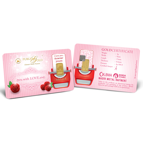 Public Gold LBMA Bullion Bar 1g (Au 999.9) - LOVE [GET FREE&hellip;