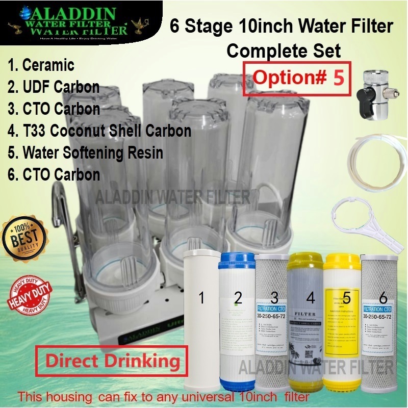 6 Stages Water Filter /Direct Drinking Countertop Filtration System