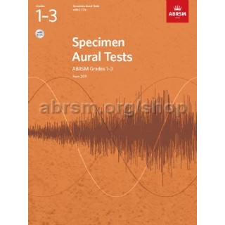 Specimen Aural Tests, Grades 1-3 with 2 CDs ABRSM