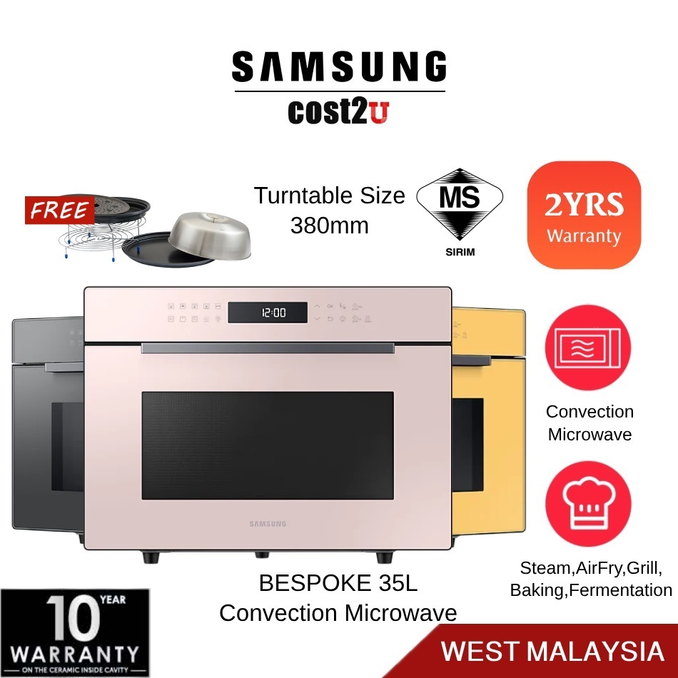 Samsung 35L BESPOKE Convection Microwave Oven | MC35R8088LC/SM MC35R8088LP/SM MC35R8088LV/SM (Air Fryer Oven Grill 微波炉)