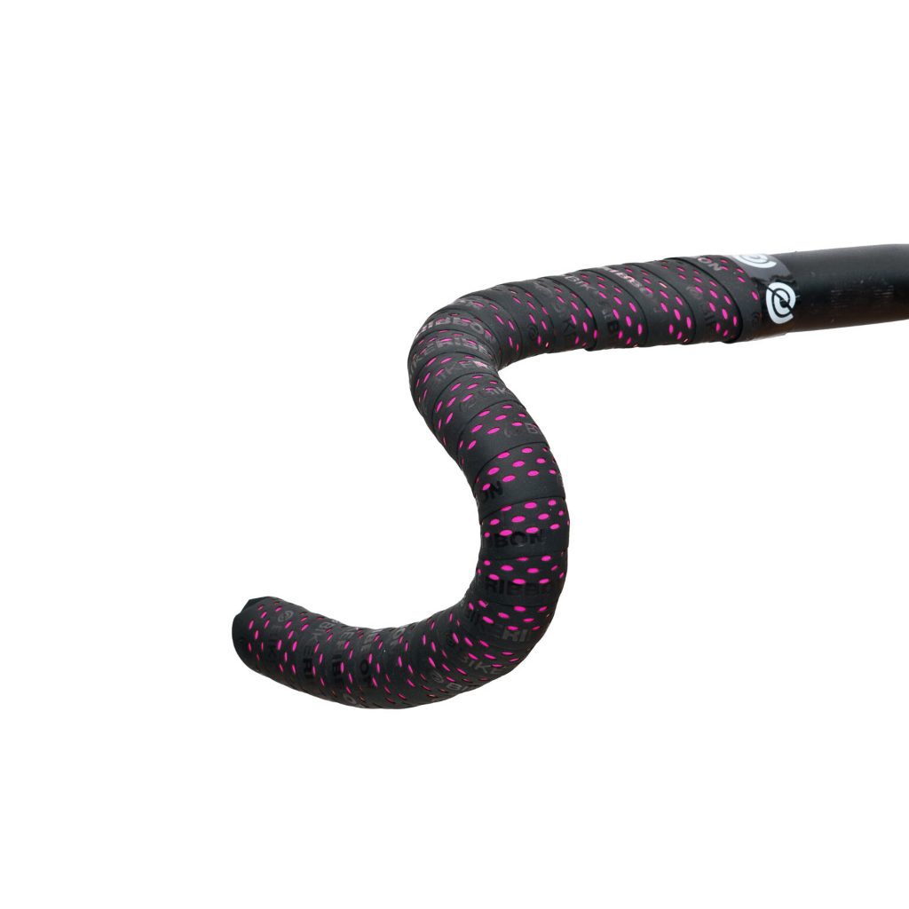 *CLEARANCE* Bike Ribbon Bar Tape - Drops (Black+Pink)