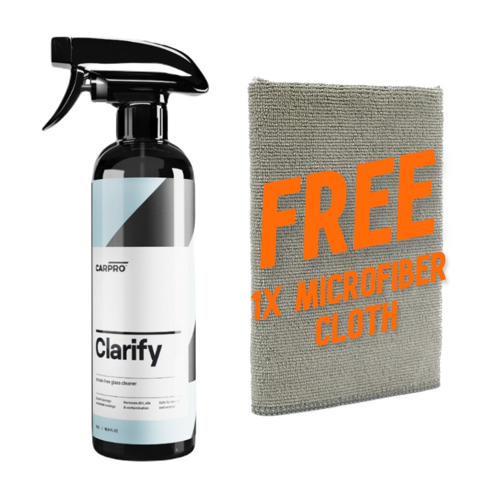 CARPRO Clarify - 500ml - Streak-Free Glass Cleaner - Safe to use on glass coating / water repellent treated surface