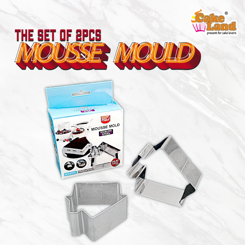 THE BAKER Stainless Steel Mousse Mold Set - House Shape