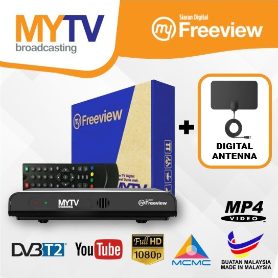 WHOLESALE MYTV Original MYTV Dekoder Decoder Box DVBT2 HD DTTV Set Top Box MBOX Decoder Combo Kombo Box MyTv DVB T2/S2