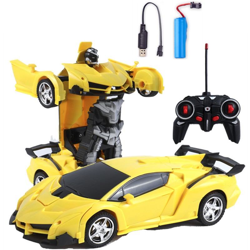 1022 Scale 1:18 Remote Control 2 in 1 Sports Transformation Car Mainan budak lelaki Deformation Car kereta kawalan jauh