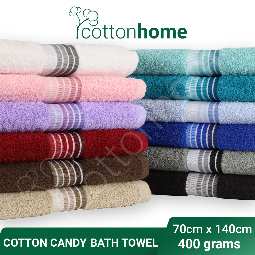 COTTON CANDY TOWEL : 400 Grams: 100% Natural Cotton / READY STOCK / Fast Shipping / Comfortable