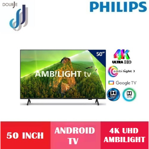 Philips 50 Inch 4K UHD Google Smart Led TV With Ambilight 50PUT7908/68