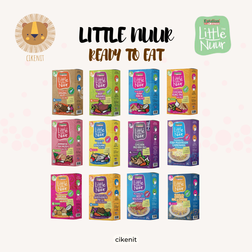 (HALAL CERT - LITTLE NUUR) READY TO EAT BUBUR / PORRIDGE / WESTERN - KOYAK DAN MAKAN