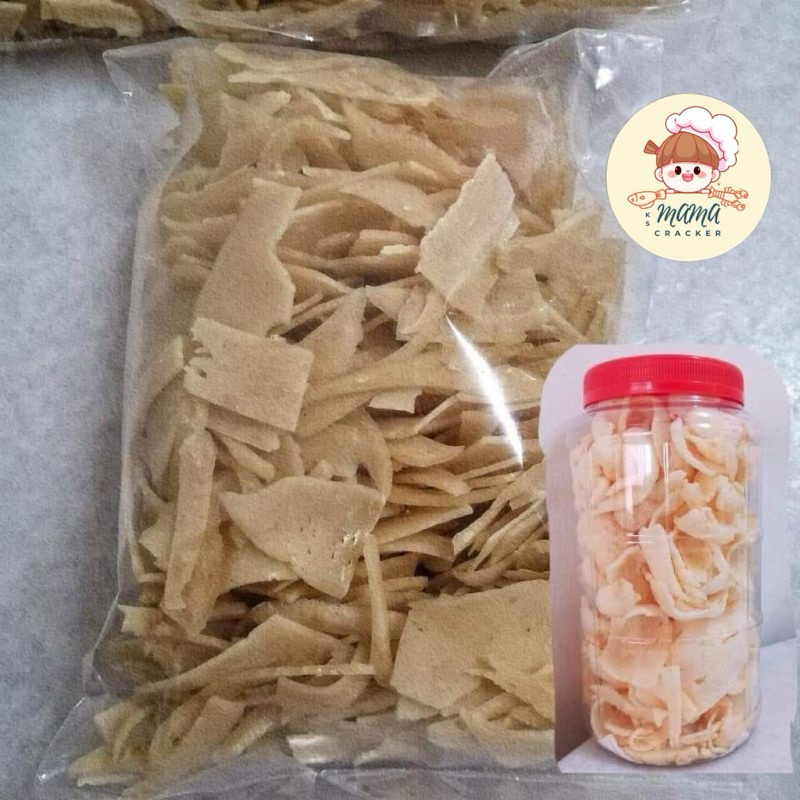 500g瓜拉雪兰莪脆碎虾饼 (还没炸) Keropok Udang Kuala Selangor Crispy Prawn Crackers Small Pieces (Not Dried Yet)