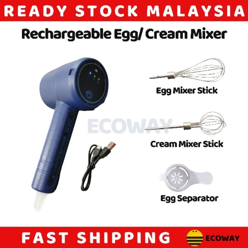 Rechargeable Hand Portable Egg Mixer Cream Mixer 无线打蛋器