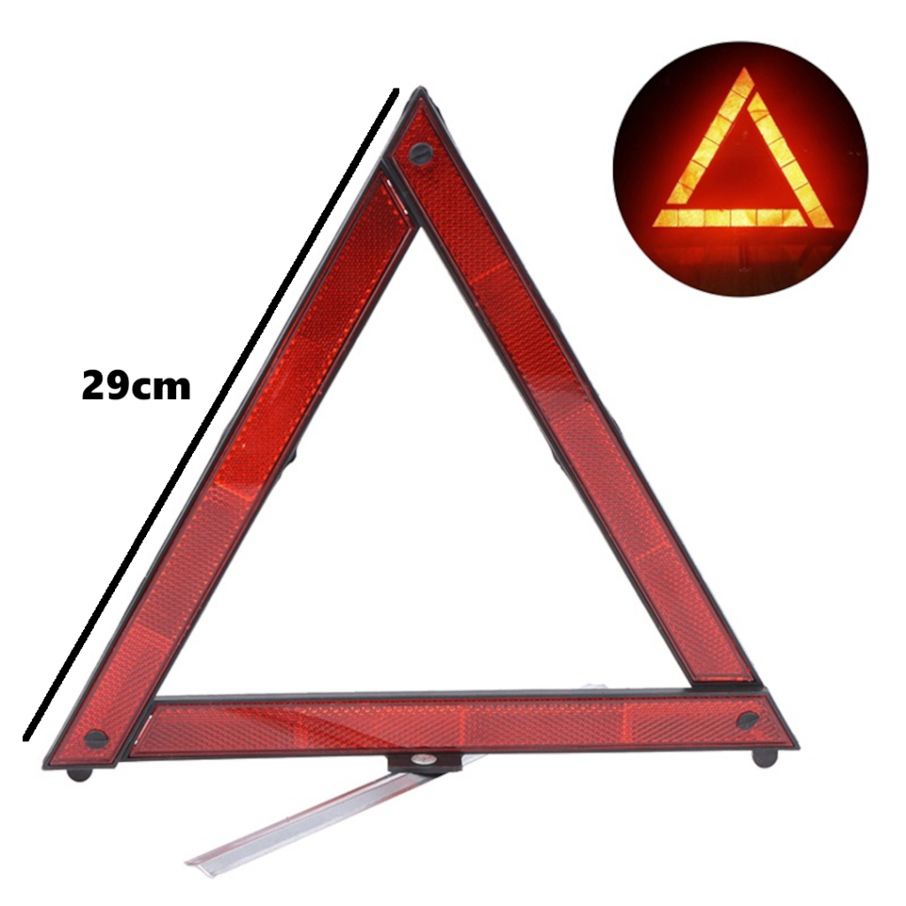 Car Van Lorry Truck Trailer Reflective Foldable Emergency Stop Sign Triangle Tripod Warning Board