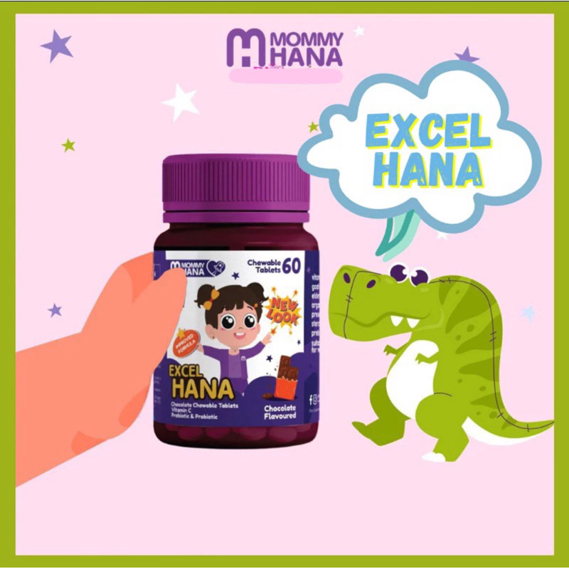 VITAMIN MINDA EXCEL HANA ORIGINAL HQ | BRAIN BOOSTER KANAK KANAK | PROBIOTIC PREBIOTIC