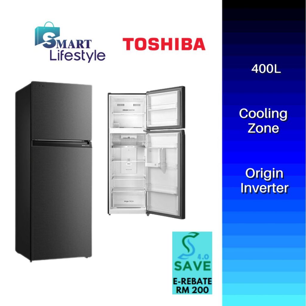 《Save 4.0》Toshiba Inverter Refrigerator (400L) GR-RT468WE-PMY / (410L) RT466