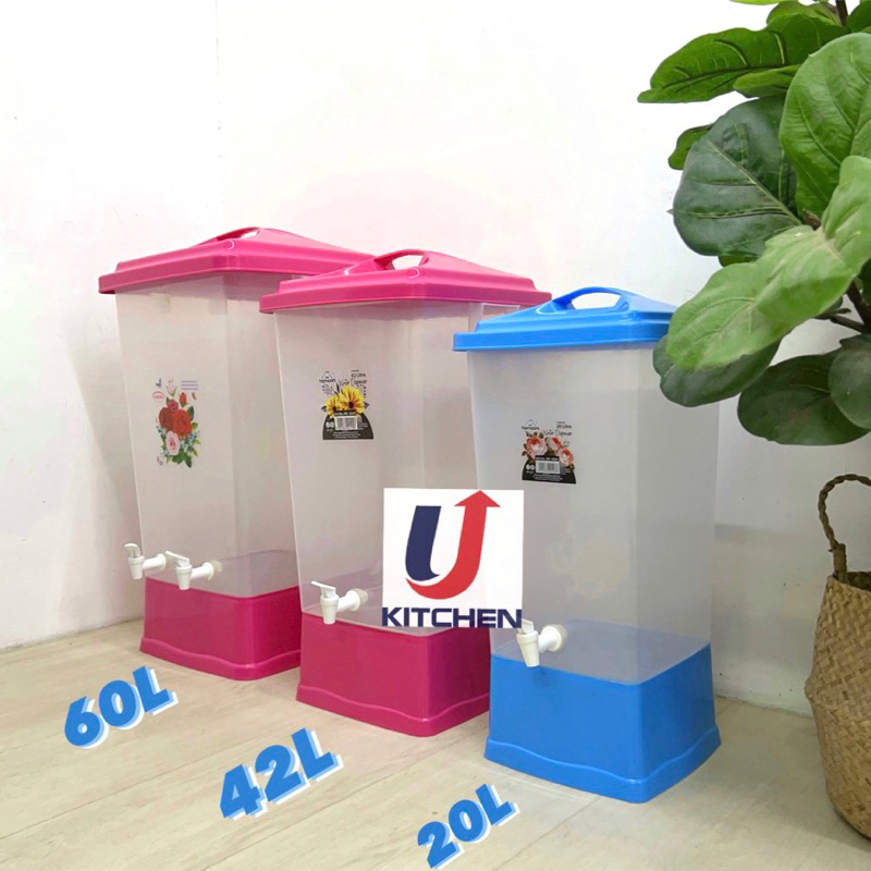 42L/60L Water Dispenser / Water Container / Bekas Air / Bekas Air Kenduri / Tong Air / Plastic Water Dispenser Juice