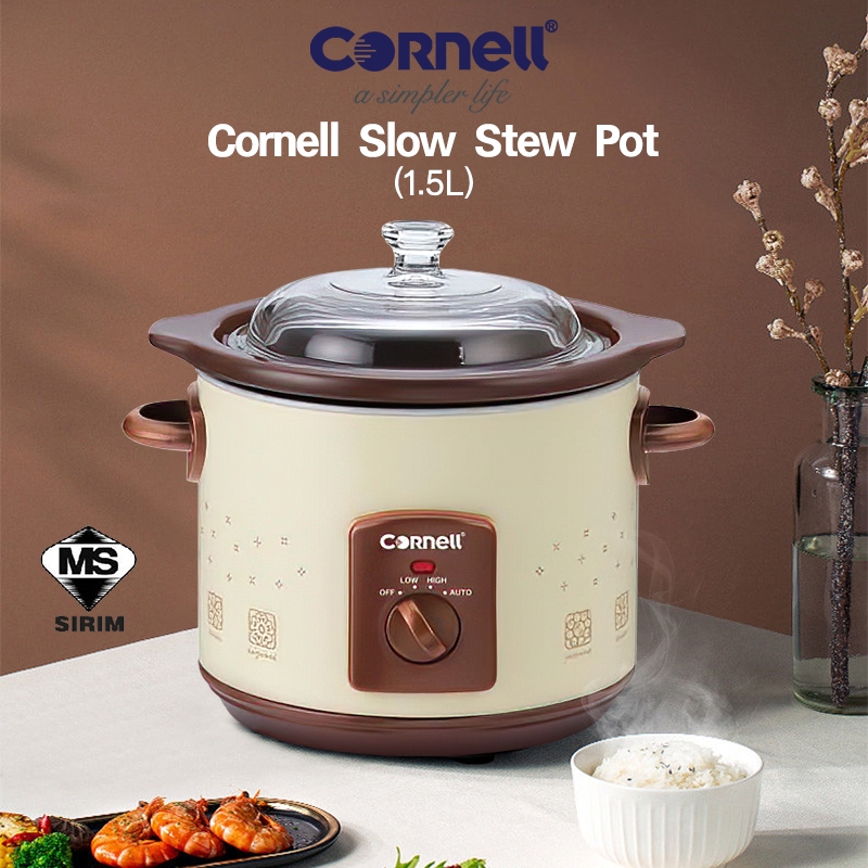 👍Fast Delivery❤️Cornell Slow Cooker Ideal For Porridge And Soup (1.5L) CSC-D15C