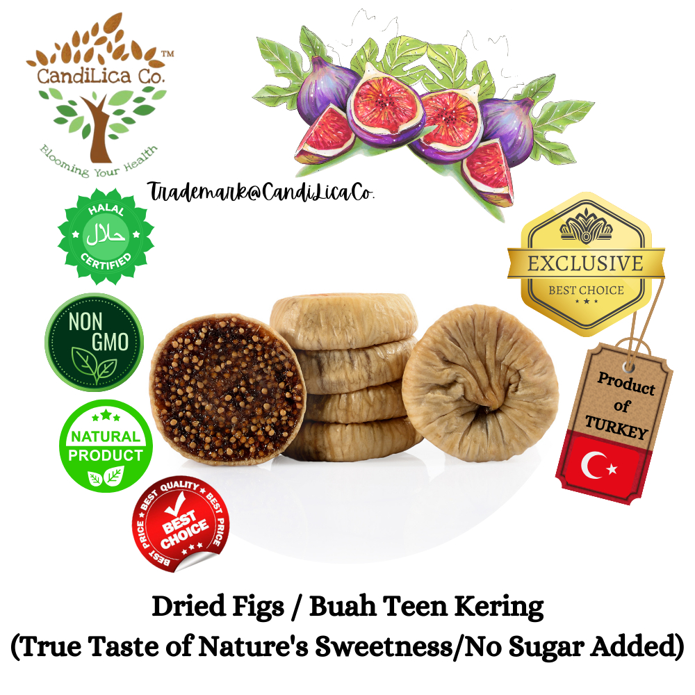 CandiLica Co. Dried Figs/Buah Teen Kering - Product of Turkish