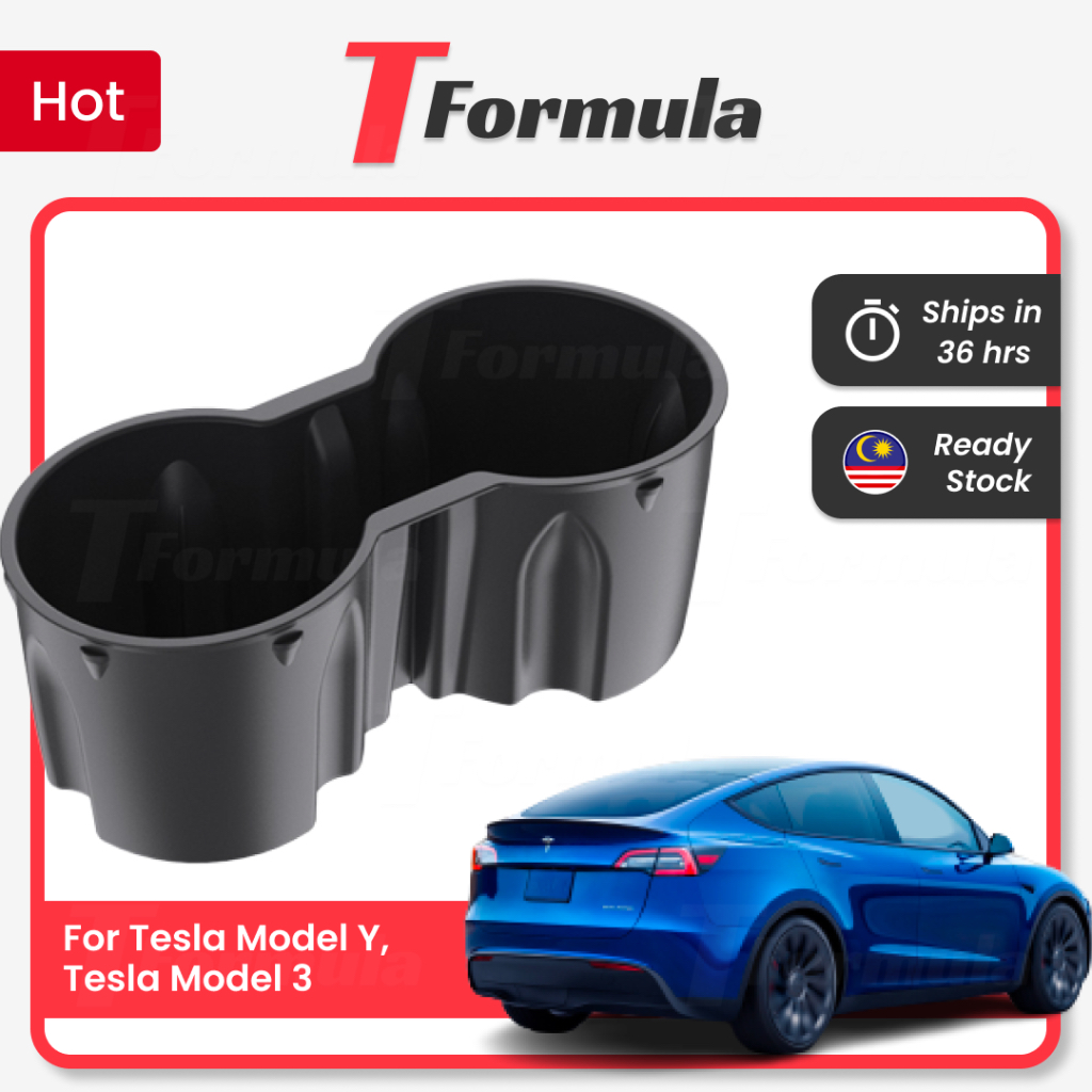 Tesla Cup Bottle Holder ModelY Model3 Tformula Water Bottle Drink Premium Storage Accessories anti shake interior upgrad