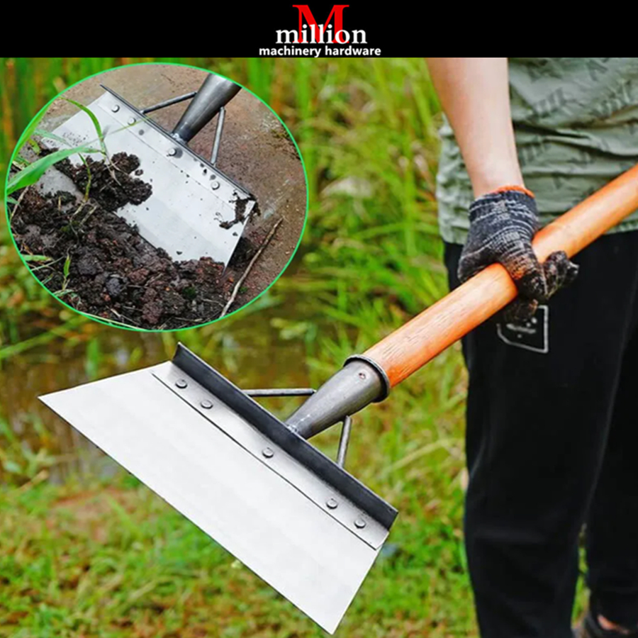 (L Shape) 21cm 23cm 25cm 32cm Multifunctional Outdoor Garden Hoe Scraper Cleaning Shovel Planting Farm Weeding Tools