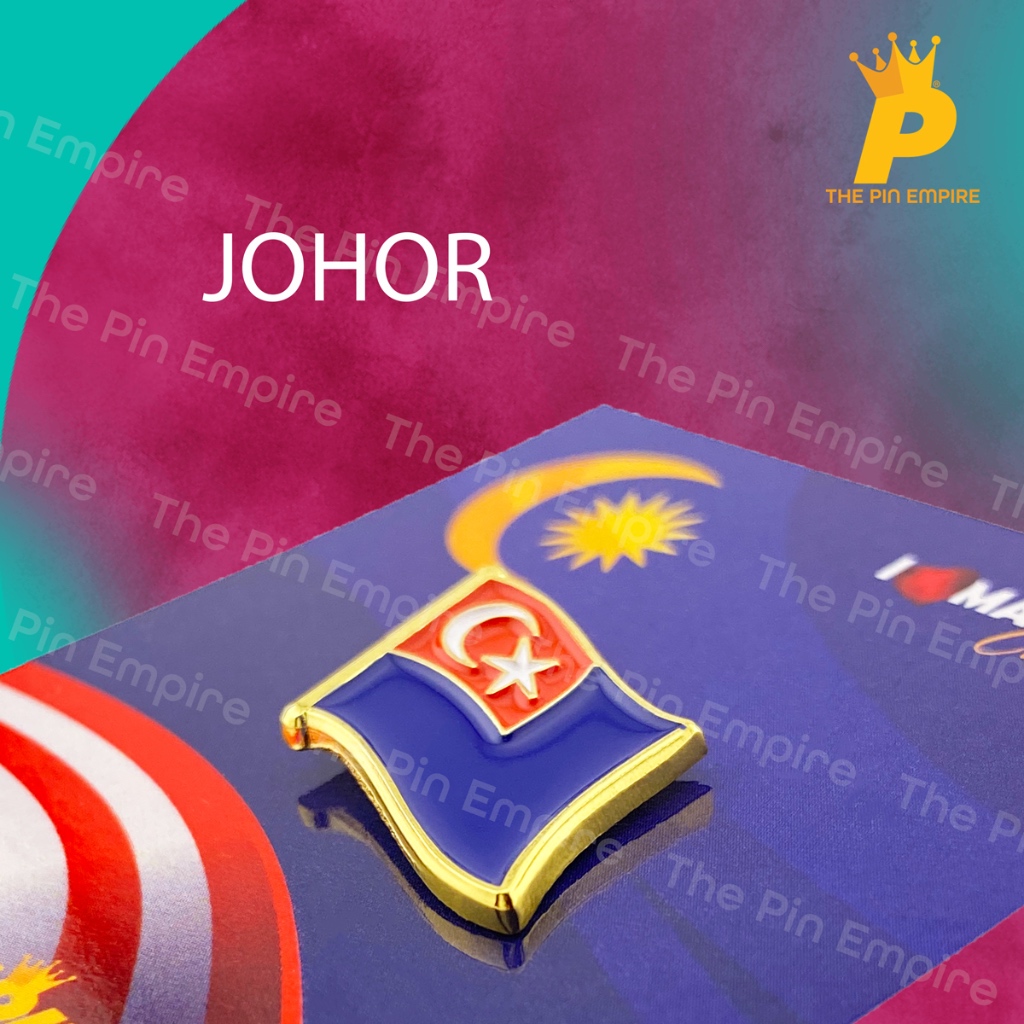 THE PIN EMPIRE Johor Enamel Lapel Pin Collar Pin