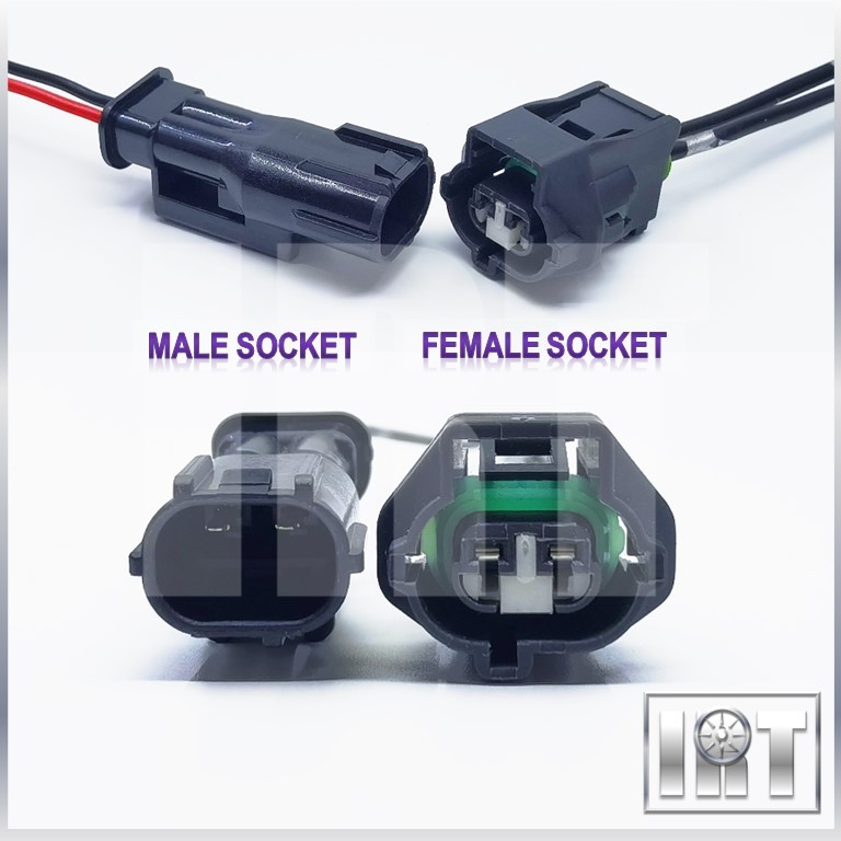 2 Pin Engine Oil Level Sensor Socket Toyota Security Horn Soket Kereta Engine Wiper Motor Harness Connector