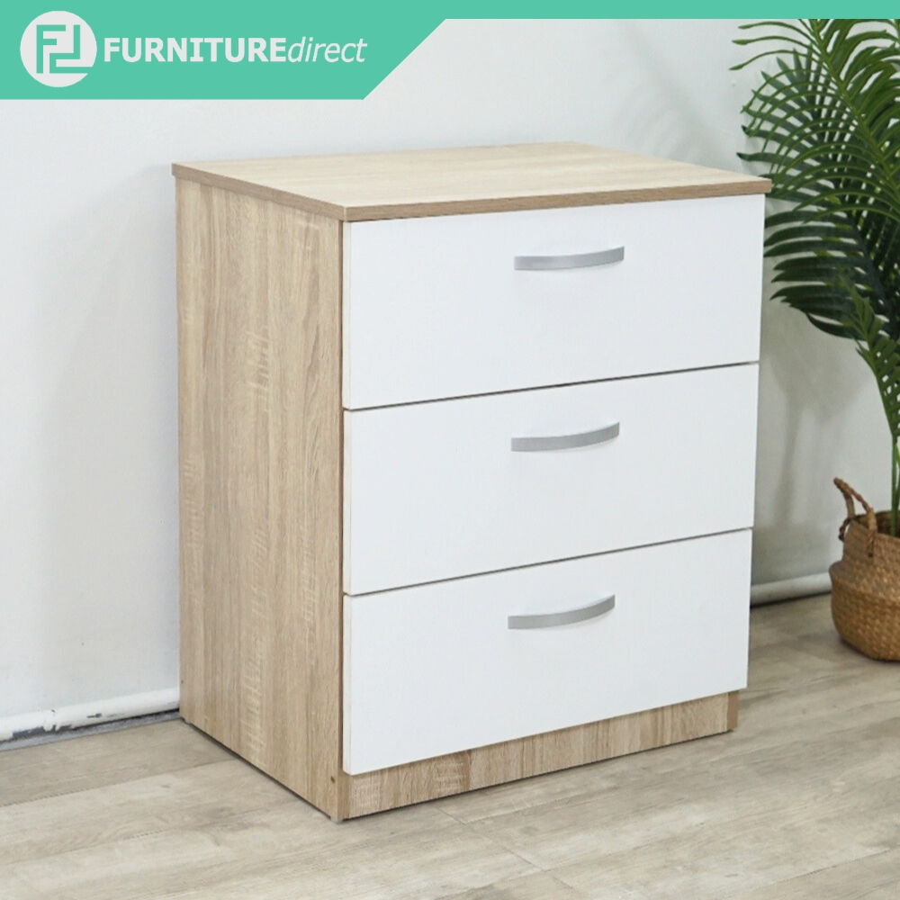 FD168 VESTA MEMPHIS 3 drawer chest almari baju