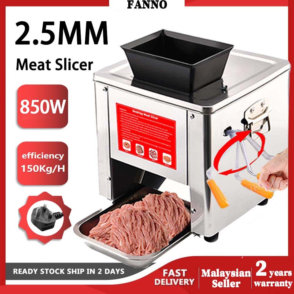 🇲🇾Premium+™ 2.5mm Blade Multifunctional Meat Slicer Meat Cutter Meat Grinder Meat Chopper Meat Cutting Machine UK 220V