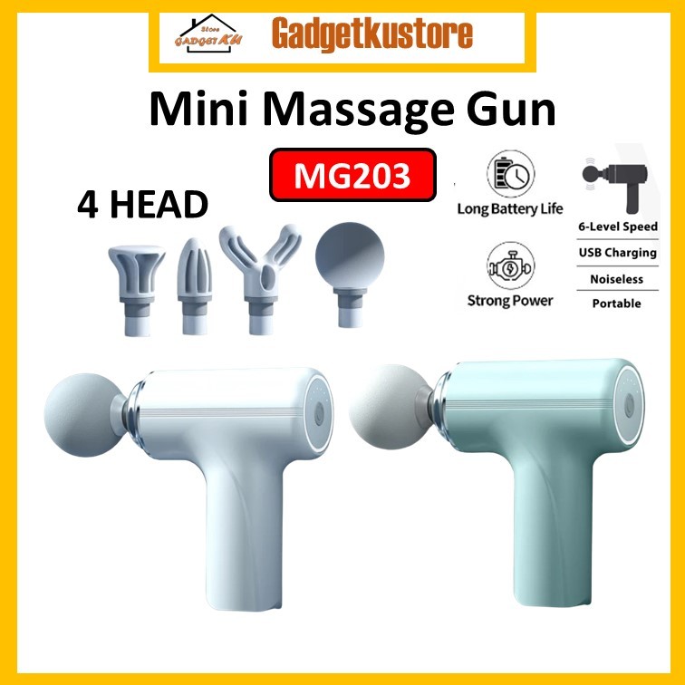 MG203 Mini Massage Gun Vibration Massage Gun Rechargeable Wireless Muscle Relaxation Massager Mini Professional Fitness