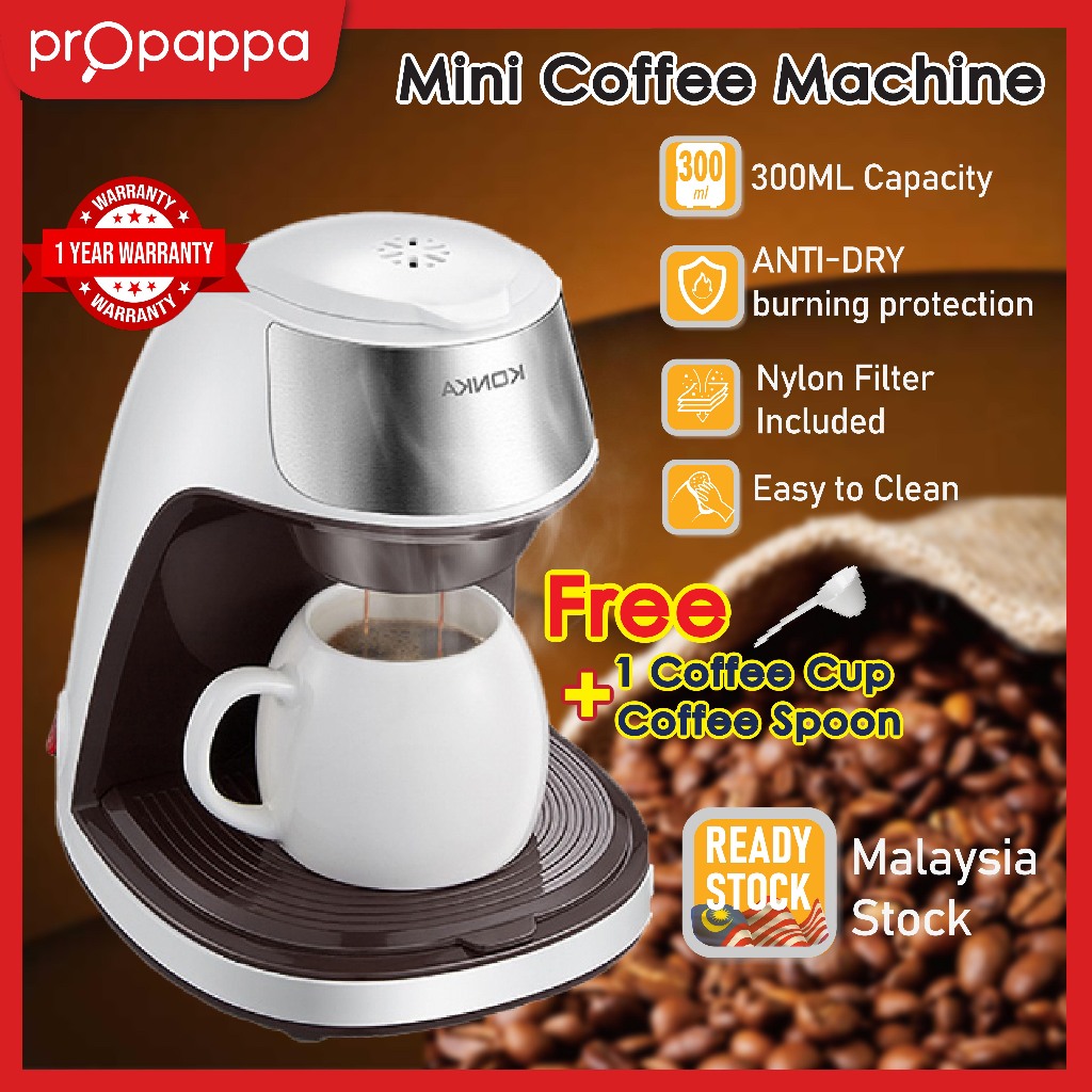 Propappa - (1 Year Warranty) Coffee Machine Mini Coffee Maker Coffee Grinder Espresso Machine Capsule Pembuat kopi 咖啡机