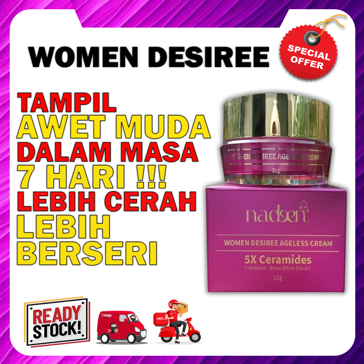 Women Desire Ageless Cream Kulit Putih Cantik Original HQ 100% Free Gift Murah Ready Stock