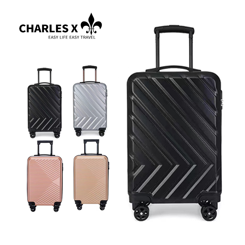 Best Quality Multi-color 20 Inch Silent Travel Luggage Bag 360° Rotation PC Lightweight Suitcase Waterproof Trolley Case