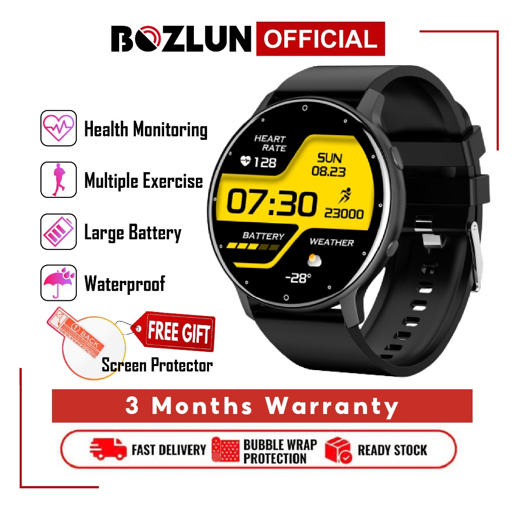 BOZLUN Smart Watch Men Women | Bluetooth Health IP68 Wearables Fitness Heart Rate/Sleep Monitor/Pedometer/Calories