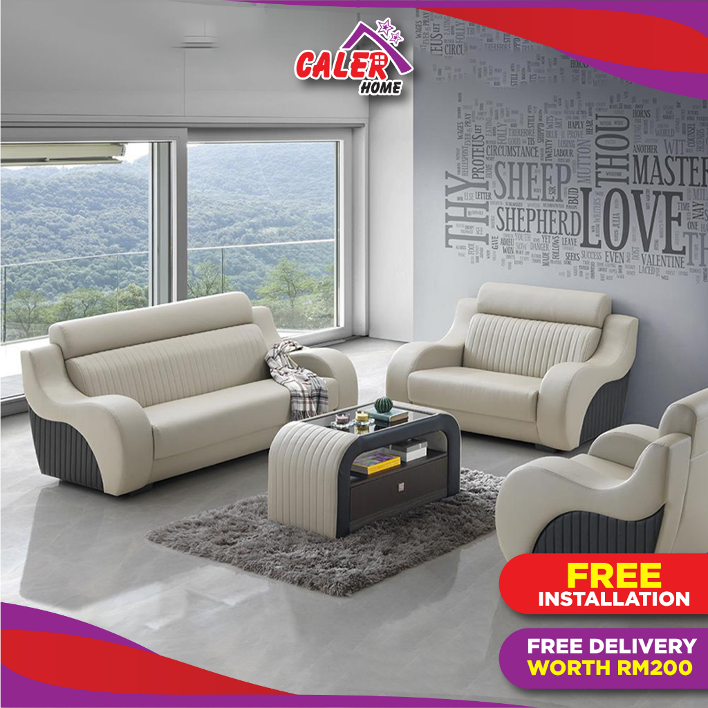Caler Home Jarvis 1+2+3 Sofa Set [Free Installation]