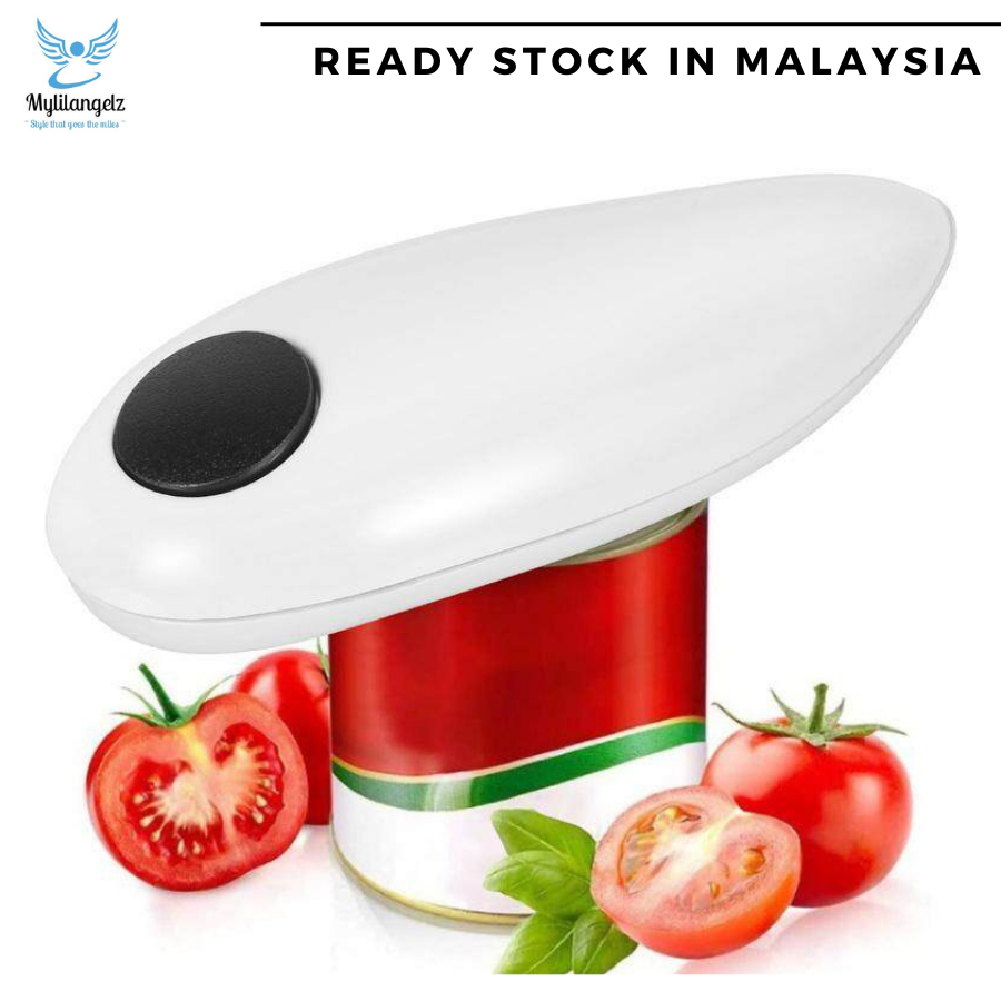 Mylilangelz Automatic One Touch Electric Can Opener Pembuka Tin Safe Smooth Kitchen Tools