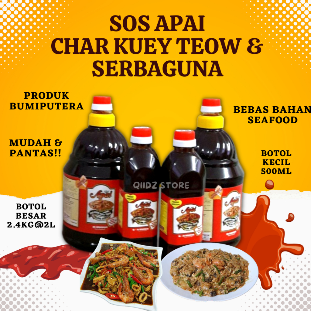 SOS APAI | SOS SERBAGUNA | SOS CHAR KUEY TEOW | SOS CILI | SOS TOMATO | SOS TIRAM | SOS MEMASAK | PES CHAR KUEY TEOW