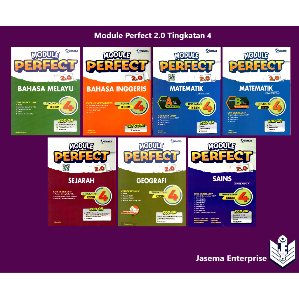 Module Perfect 2.0 Tingkatan 4 Bahasa Melayu | Bahasa Inggeris | Matematik | Sains | Sejarah | Geografi