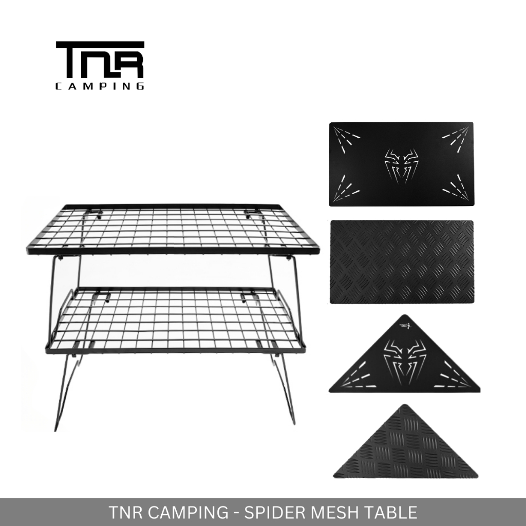 TNR CAMPING - COMBINATION SPIDER TABLE FOLDABLE MIX MATCH SPACE-SAVING TABLE OUTDOOR CAMPING PICNIC