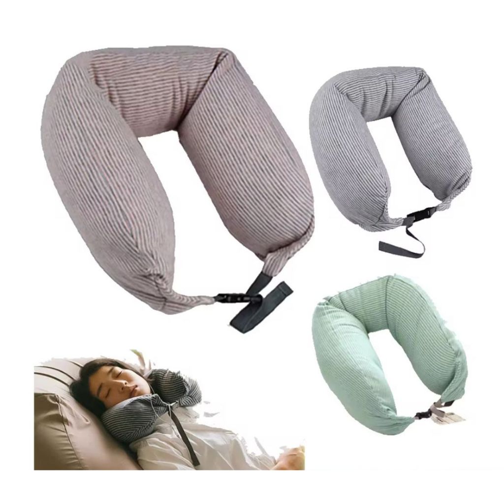 Travel Star Well fitted Microbeads U Shape Travel Neck Pillow Bantal Travel