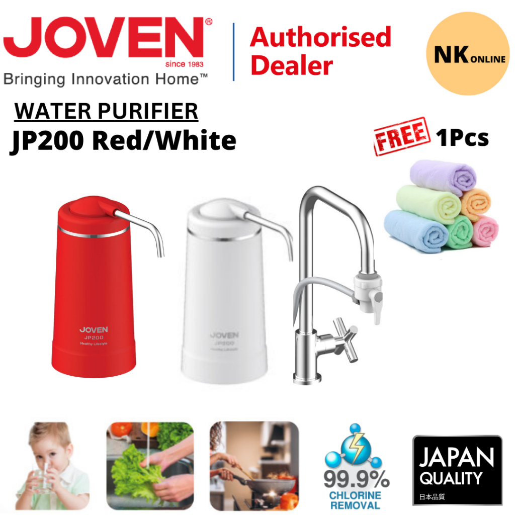 (Free Ship) Joven Water Purifier JP200 / Joven Water Filter (white & Red ) / Penapis Air / With Cartridge