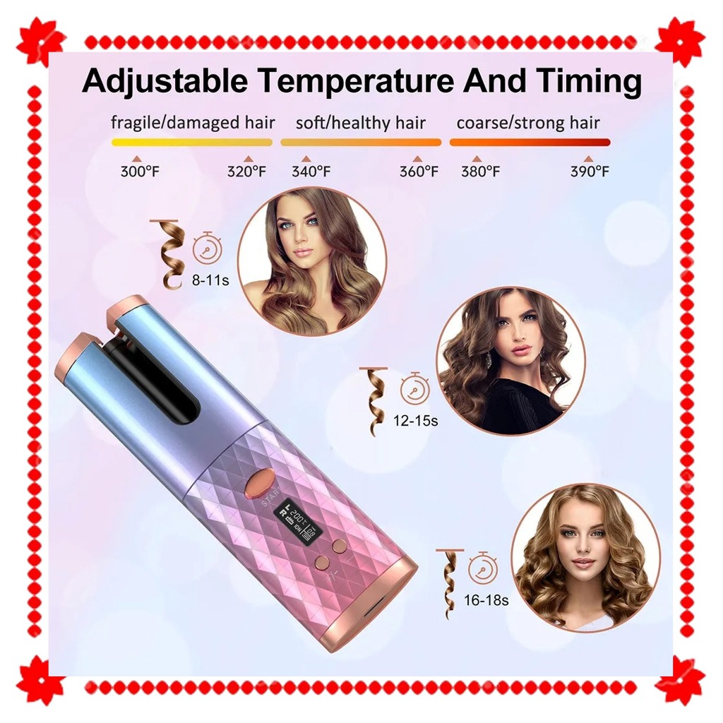 🎁Buy 1 free 1 gift🎁 Hair curler automatic Wireless Hair Curler iron Curly hair iron curling pengulung rambut 卷发棒 卷发筒 卷发器