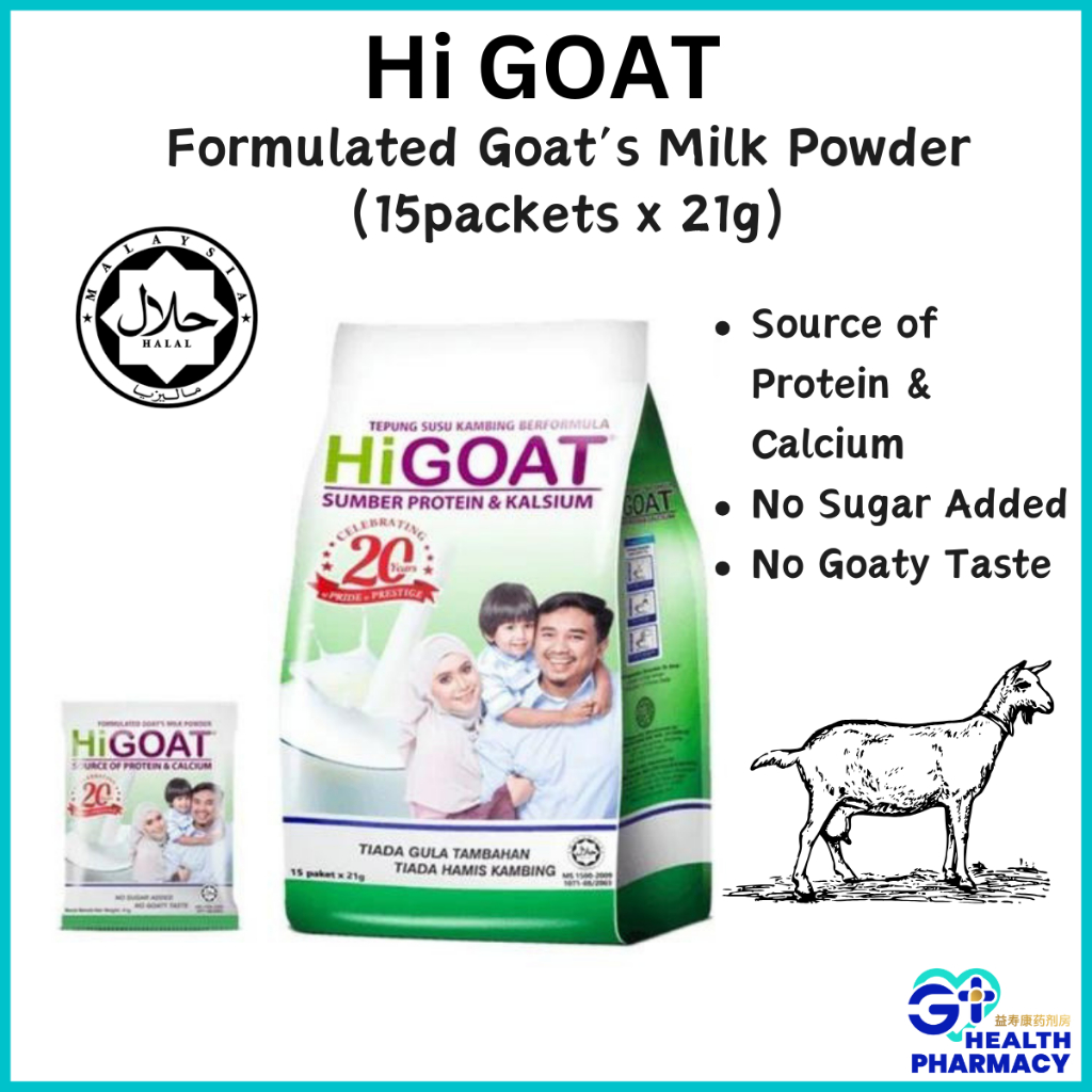 [READY STOCK] Hi Goat Susu Kambing/Formulated Goat's Milk 15 Sachets | Fast Delivery