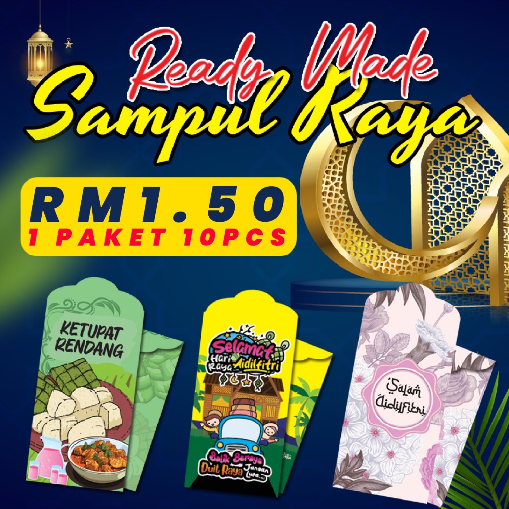 SAMPUL RAYA 20241 Paket 10pcsPOSTAGE SETIAP HARIDESIGN BARU DAH MULA MASUK