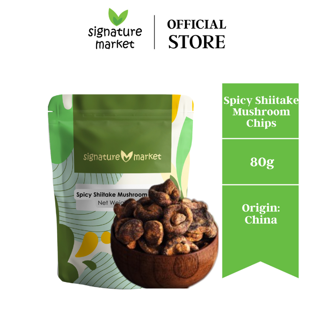 Signature Market Spicy Shiitake Mushroom Chips (80g)