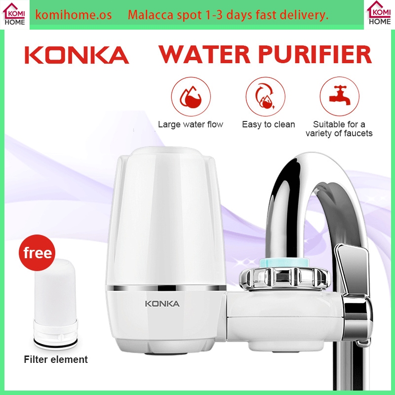 【KONKA】Faucet Water Purifier Universal Kitchen Tap Filters Easy Install Penapis Air Replacement with Free Filter 净水器 滤水器