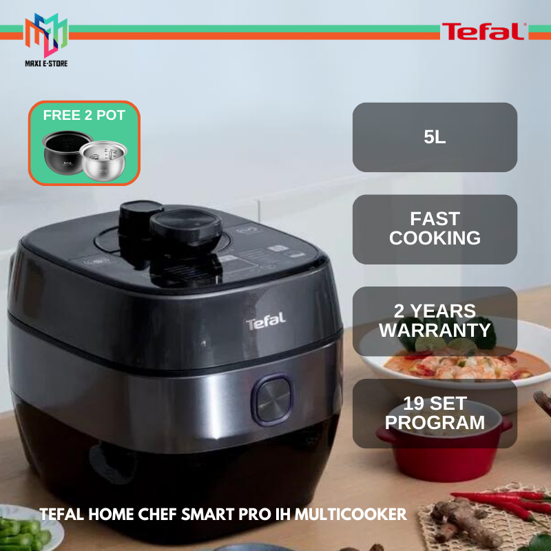 Tefal CY638D Home Chef Smart Pro IH Multi Home Pressure Cooker (5.0L) Multicooker CY638