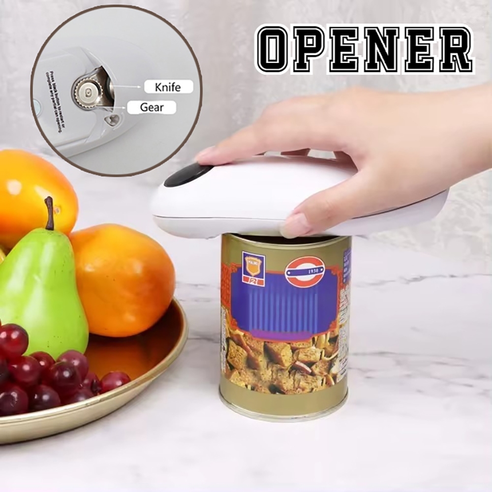 One Touch Automatic Can Jar Opener Tin Open Tool Kit Electric Can Opener Automatic Figure Eight Bottle Opener