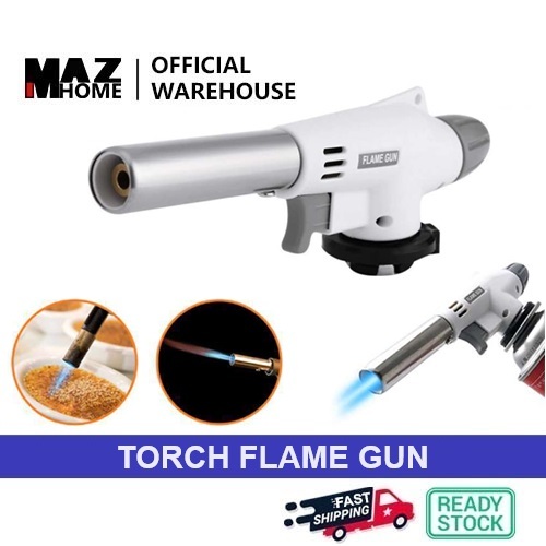 Safely Ignition Multipurpose Burning Fire Maker Portable Metal Flame Gun Butane Gas Torch Flaming Camping Welding 卡式喷火枪