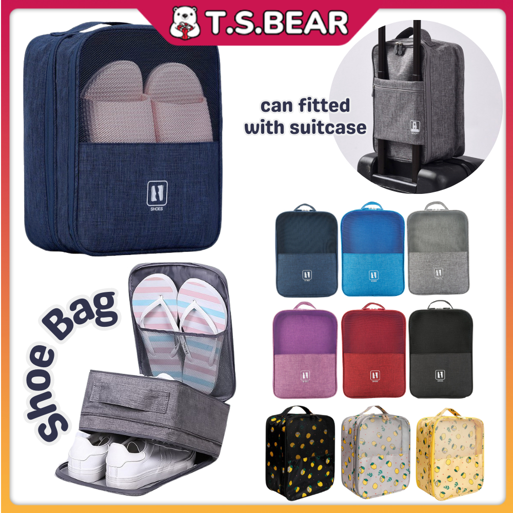 Travel Shoe Bag Organizer Portable Shoe Storage Bag Zipper Waterproof Dust-Proof Multi layer Beg Kasut Cuti Melancong