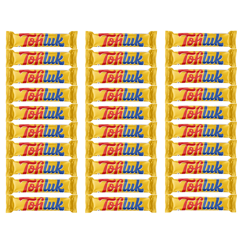 Tofiluk Caramel Crunch Chocolate Bar 10g (Pack of +-30)