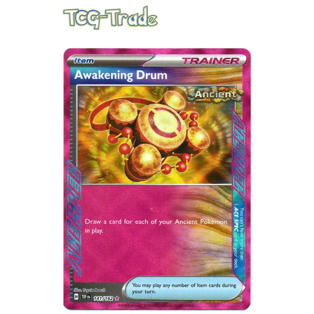 [Pokemon TCG Singles] SV5 Temporal Forces - 141/162 Awakening Drum - ACE SPECS Rare - Pokemon Card