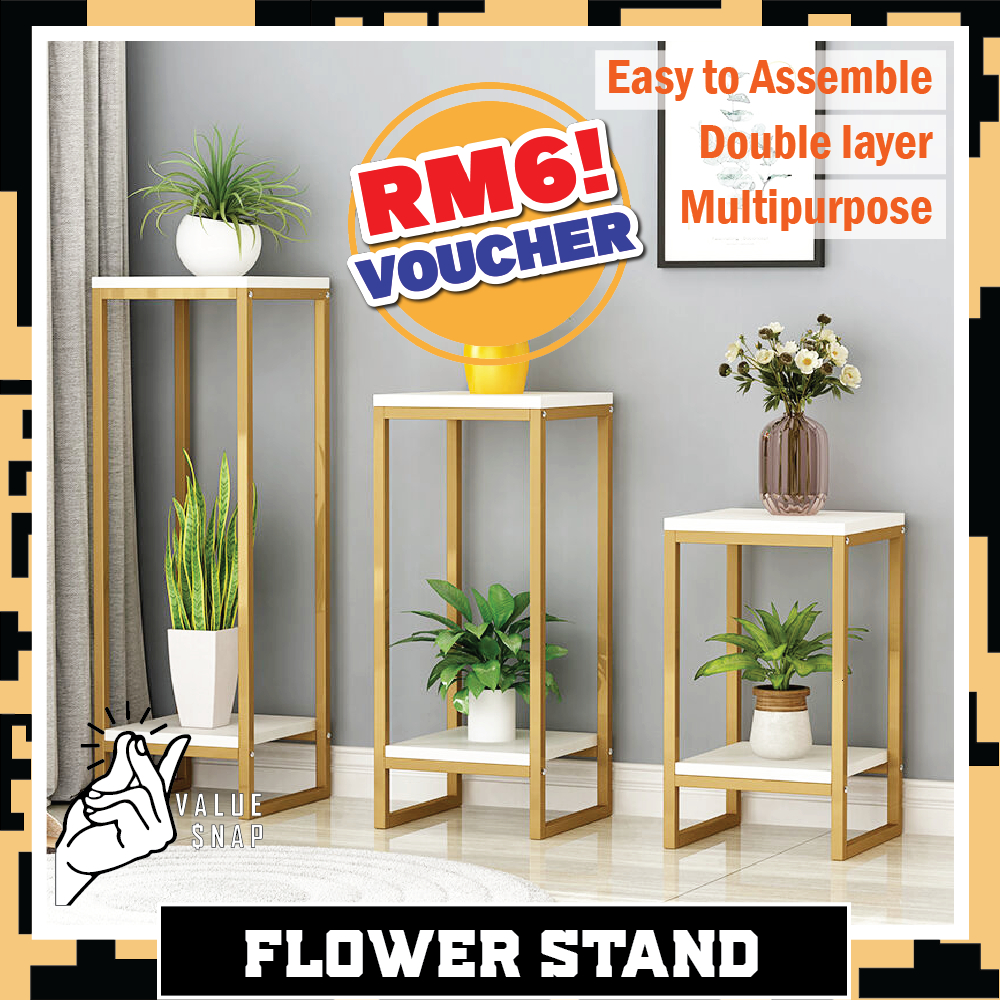 Flower rack Rak Bunga pot stand display indoor outdoor garden plant Modern stylish home decor Rumah halaman